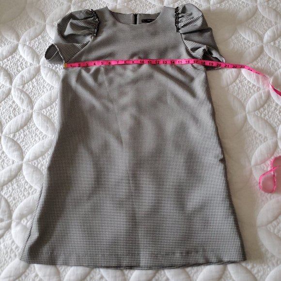 Zara Basic Collection Houndstooth Puff Sleeve - Picture 7 of 10